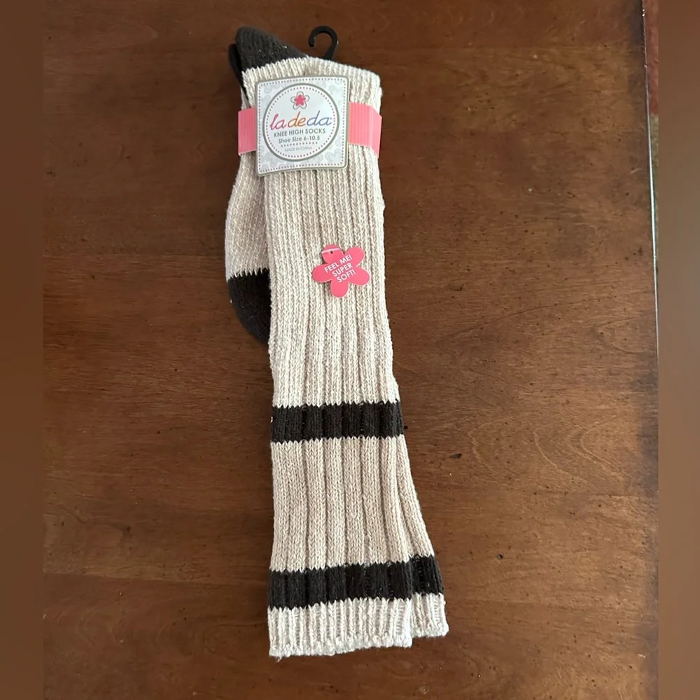 ☀️3/$10 ladeda stretchy super soft knee high socks  (see description)